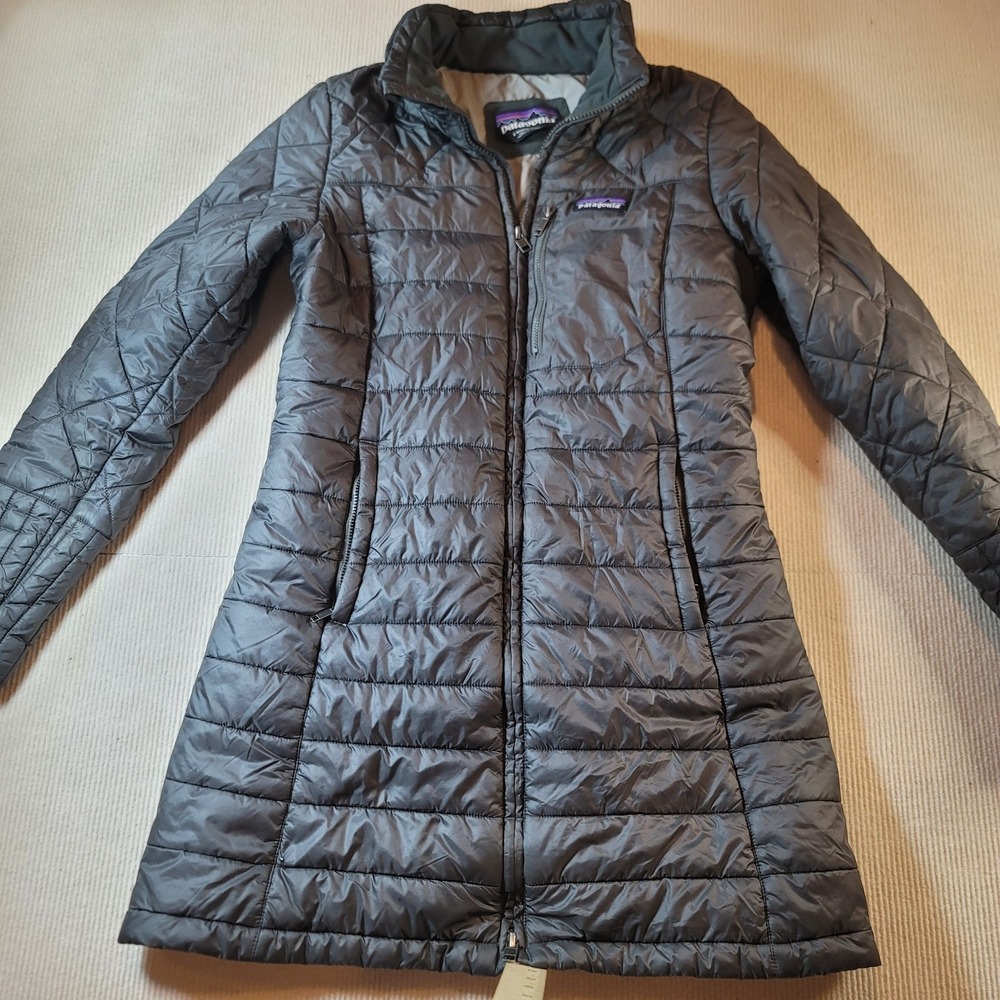 Patagonia Jacket Women Radalie Parka Puffer Quilted Insulated Coat - Gray Size-S